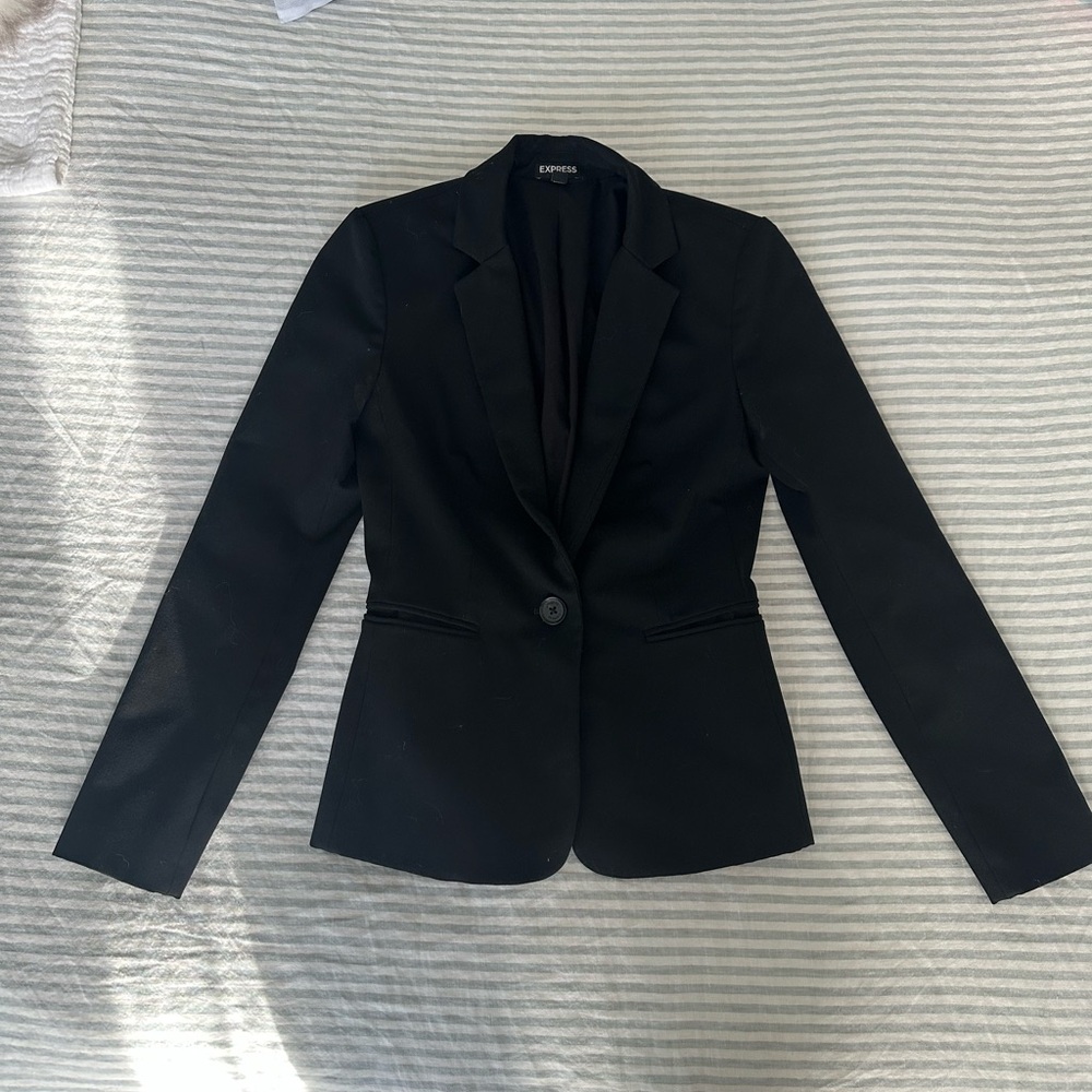 Express Women's Classic Black Suit Jacket